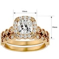 thumbnail image 5 of SuperJeweler 2 Carat Cushion Shape Moissanite Bridal Set In 14 Karat Yellow Gold For Women, 5 of 6