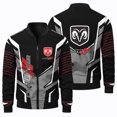 thumbnail image 3 of Chaqueta de vuelo de manga larga con estampado 3D para hombre, para primavera y otoño, para acampar al aire libre, ciclismo todoterreno, con cremallera y cuello redondo, 3 of 4