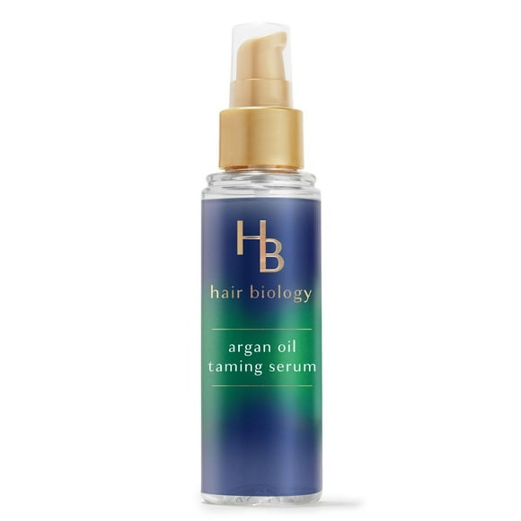 Sérum disciplinant Hair Biology à l’huile d’argan avec biotine pour cheveux ternes, frisottés ou secs – 95ML