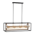 thumbnail image 4 of Tilla 12 in. 8-Light Indoor Matte Black and Matte Gold Finish Chandelier with Light Kit, 4 of 5