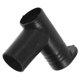 thumbnail image 1 of Closet Rod Support Clothes Rack Parts For Wardrobe Tube Support Secure Connection Black Plastic 1Pcs, 1 of 5