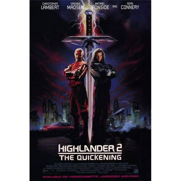 Pop Culture Graphics MOV190607 Affiche de Film Highlander 2 The Quickening, 11 x 17