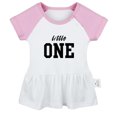 thumbnail image 1 of Little ONE Funny Dresses For Baby, Newborn Babies Skirts, Infant Princess Dress, 0-24M Kids Graphic Clothes (Pink Raglan Dresses, 6-12 Months), 1 of 4