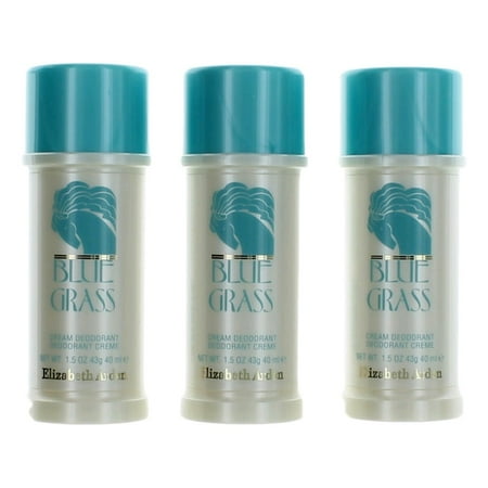 Blue Grass by Elizabeth Arden  3x1.5oz (4.5oz total) Cream Deodorant women