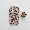 thumbnail image 1 of Allytech for iPhone 12 Pro Max Case Leopard Print Fur with Cute Ball, Plush Fluffy Fuzzy Fashion Furry Soft Case Warm Luxury Women Girly Case for iPhone 12 Pro Max 6.7" 2020, Pink, 1 of 5