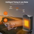 thumbnail image 5 of Portable heater, 1500W electric radiator with oscillating fan, timer and remote control, 5 of 5