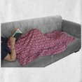 thumbnail image 5 of Abstract Soft Flannel Fleece Throw Blanket, Creative and Asymmetric Round Geometric Shapes Arranged Vertically, Cozy Plush for Indoor and Outdoor Use, 50" x 70", Dried Rose Coral, by Ambesonne, 5 of 5