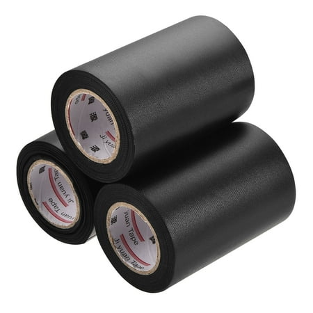 Uxcell 10cmx13m Non-Adhesive Thick Tube Protector Wrap Pipe Protective Tape Black 3Pack