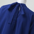 thumbnail image 4 of Hot Women Loose Blouse Casual Solid Color Tie Back Batwing Sleeve Solid Color Blouse Ladies Dailywear, 4 of 8