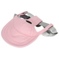 thumbnail image 3 of Ear Hole , Chin Strap Adjustable Dog Hat  For Outdoor Pink S, 3 of 8