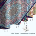 thumbnail image 6 of Multicolor Ethnic Mandala Pattern Shower Curtain 84"x72" ,Bathroom Decorative Shower Curtains Set with 12 Hooks,Modern Waterproof Washable Shower Curtain, 6 of 6