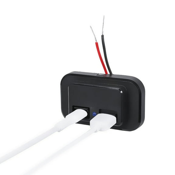 DC12V-24V PD QC3.0 USB-C Port Fast Charging Car Charger, 24W USB-C Car Lighter Adapter for iPhone for Android Teblet