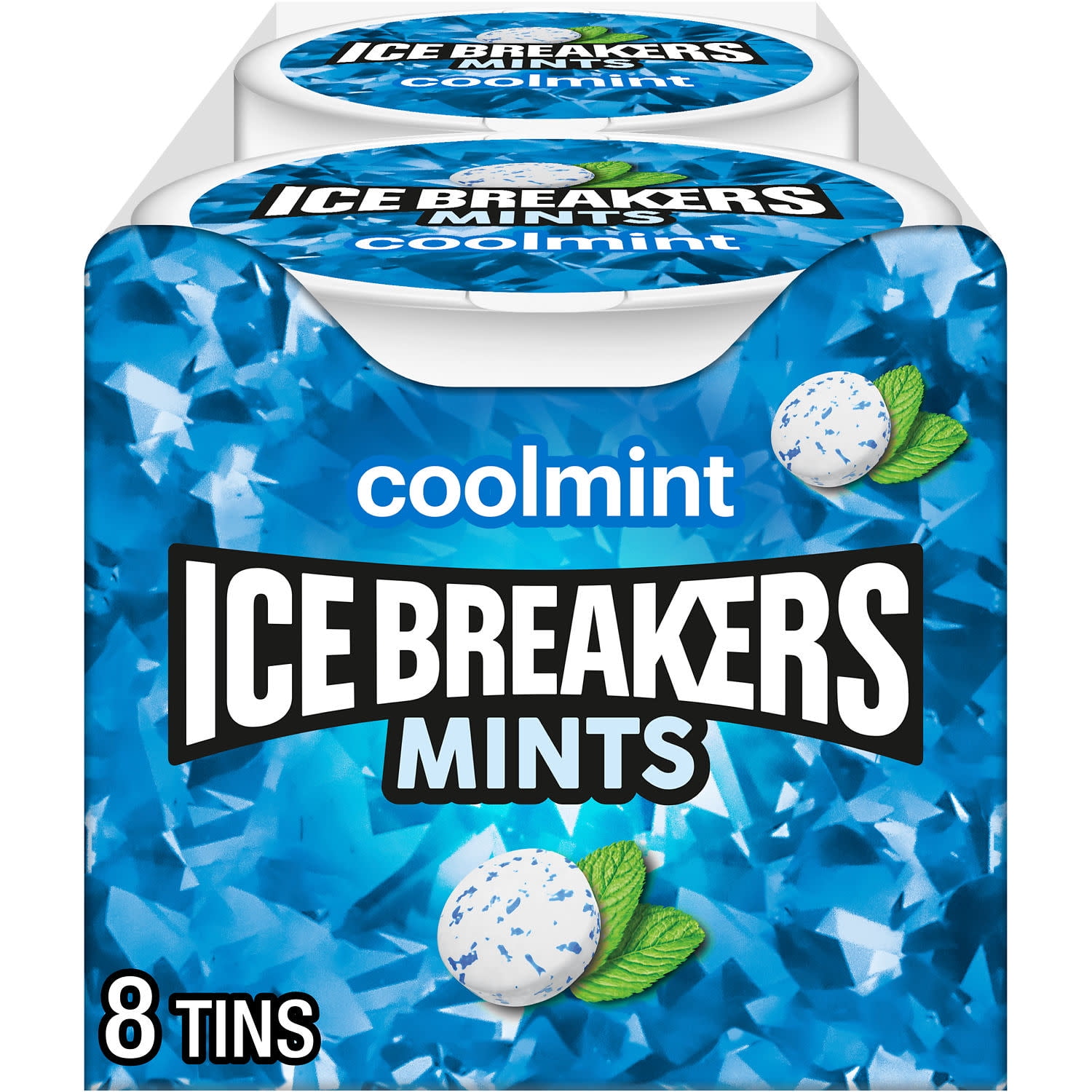 Ice Breakers, Spearmint Sugar Free Mints, 1.5 oz, 8 Pack - Walmart.com