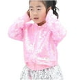 thumbnail image 3 of UQJfacai Girls Ombre Sequin Bomber Jacket Kids Lightweight Sparkle Long Sleeve Zipper Gradient Jackets Party Shiny Baseball Collar Outerwear, 3 of 3