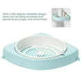 thumbnail image 4 of Wall Mounted Corner Shelf with Rotatable Tray Triangular Corner Stand Space Saving Corner Organizer for Home Bathroom, 4 of 9