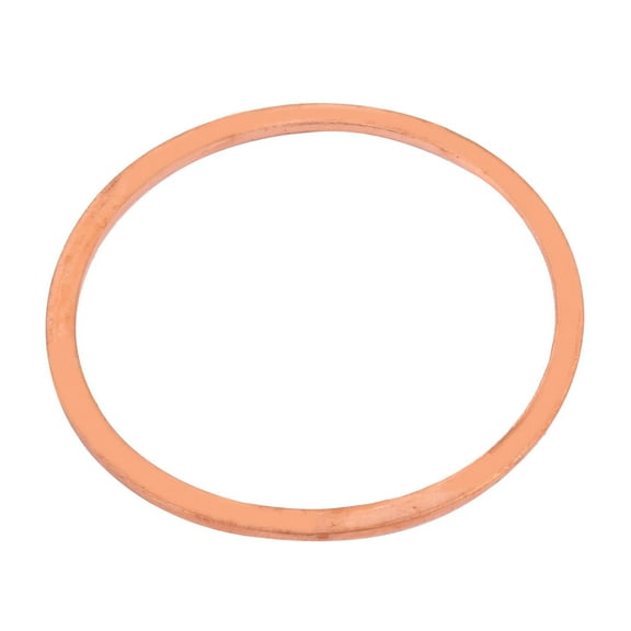 Uxcell 55mm x 48mm x 2mm Copper Flat Ring Crush Washer Sealing Gasket Fastener (1-pack)