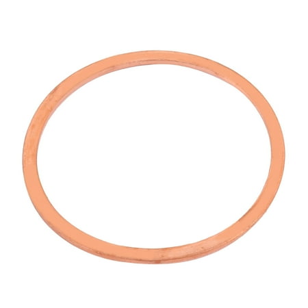 Clothes Washer Gasket Uxcell 55mm x 48mm x 2mm Copper Flat Ring Crush Washer Sealing Gasket Fastener (1-pack) ()