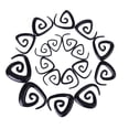 thumbnail image 1 of segolike 9 Pairs Triangle Pattern Acrylic Spiral Ear Taper Expander Plugs Piercing, 1 of 7