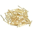 thumbnail image 1 of Uxcell 80 Pack Small Tiny Nails 1.2x15mm(DxL) Tiny Brass Nails Hardware Nails Small Nail, Brass Tone, 1 of 5