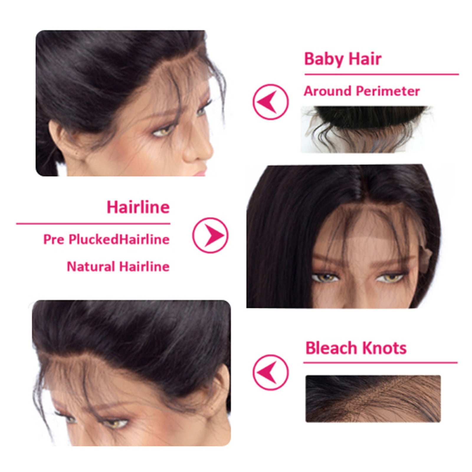 Zenghuiiii Lace Front Wig Transparent Frontal Glueless Human Hair With Baby Pre Plucked Hairline Density Brazilian Wigs For Black Women Lace Front Wig Long