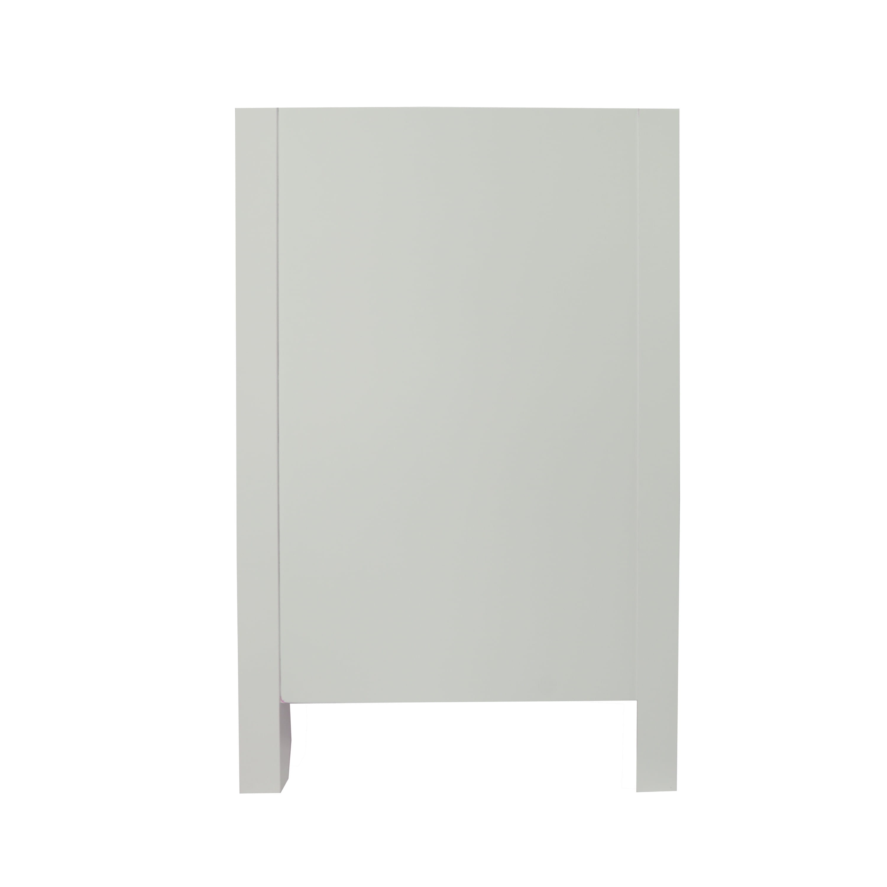Design House Dawson 30-Inch Bathroom Vanity Cabinet, Ready to Assemble, 2-Door Freestanding, Comfort Height 34 in., Sherwin-Williams® On the Rocks, Matte Black Hardware, 228429-OTR-RTA