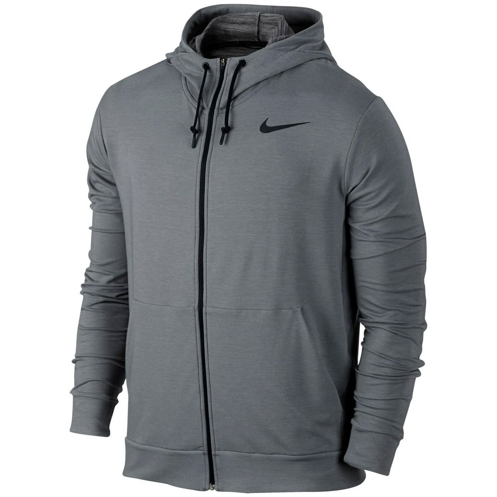 Nike - Nike Men's Dri-FIT Fleece Full Zip Hoodie - Cool Grey - Size XXL ...