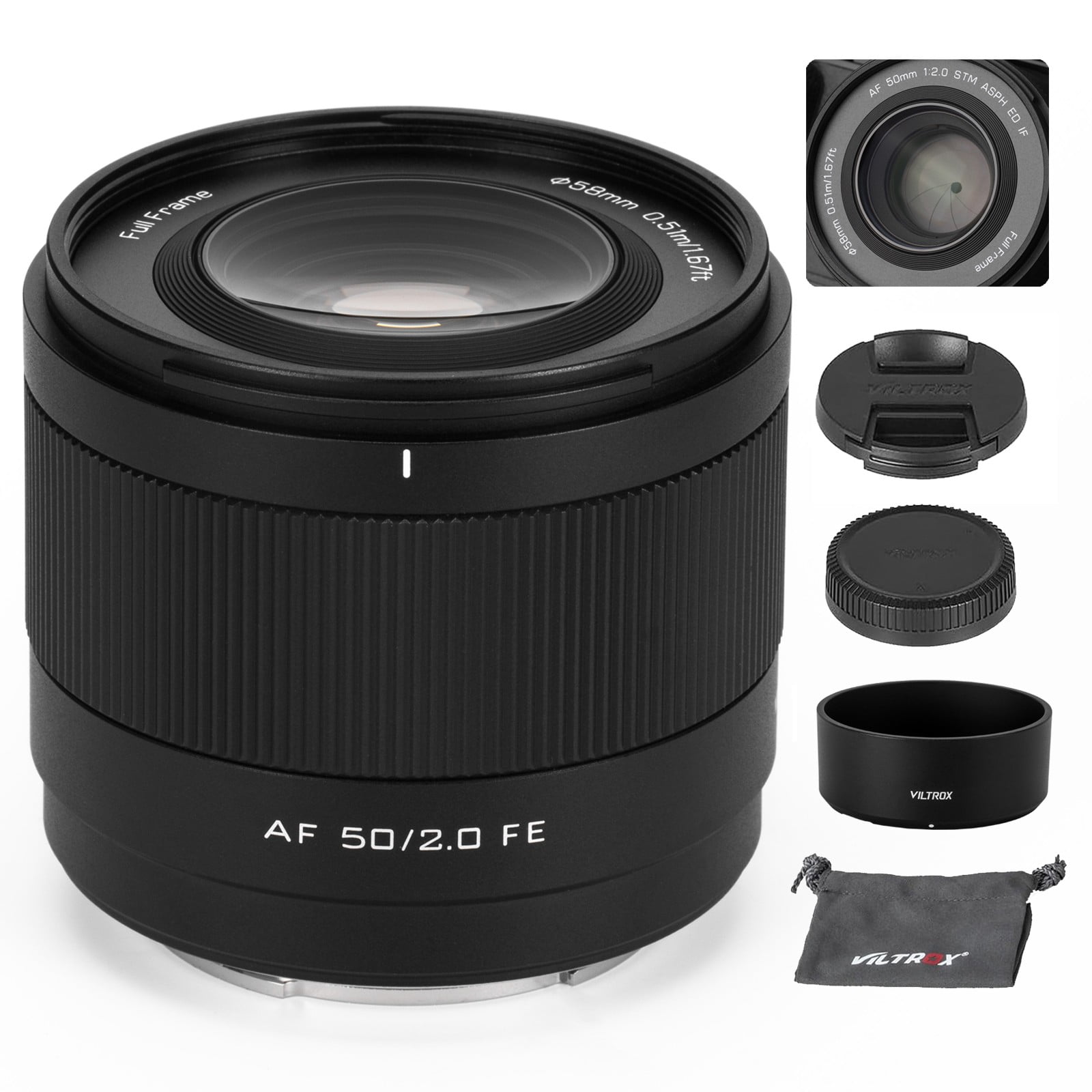 美品 SONY SEL50F18F FE50mmF1.8 Sony FE 50mm Full-Frame E-Mount Fast Prime Lens with F1.8