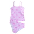 thumbnail image 2 of MEZZALL Children Swimsuit Girls Kids Two Piece Striped Bikini Swimwear With Pattern For Beachwear Holiday Summer Flower Print Bathing Suit, 2 of 8