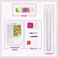 thumbnail image 4 of Kit de pintura de diamante 5d con mosaico de diamantes de imitación, cuentas cuadradas para el hogar, pintura de diamante artesanal, 12x16 pulgadas, 4 of 5