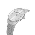 thumbnail image 4 of Daniel Klein 34mm Womens Mesh Watch, Metal Mesh Band, Square Crystal Markers, Baton Index - Silver, 4 of 4