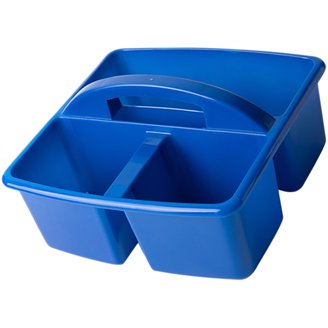 Teacher Created Resources Plastic Storage Caddy – Clear Organizer With Divided Compartments