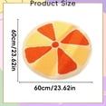 thumbnail image 3 of Flower Shaped Round Rug for Bedroom Living Room, Fluffy Circular Rug Washable Nursery Rug for Room Nonslip Indoor Floor Mat for Entryway, Lemon, 15.7x15.7 Inch, 3 of 8