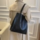 thumbnail image 5 of Bolso de hombro exquisito para mujer bolsa de hombro Vintage de Ehuebsd cuero puro con patrón de cuadros elegante para compras, 5 of 9