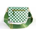 thumbnail image 2 of Spacious Checkered Nylon Crossbody Bag Bum Bag Checkered Handbags Wallets for Women, 2 of 12