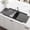Midnight Black, variant on Ruvati 34 inch epiGranite Topmount Workstation Ledge Kitchen Sink