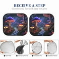 thumbnail image 6 of Naloa Jungle Path Glowing Mushrooms Print 2-Piece Windshield Sunshade,Foldable Car Front Window Sun Shades,for Most Sedans SUV Truck-Medium, 6 of 6