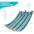 11FT Double Hammock, Heavy Duty Outdoor Hammock with Curved Spreader