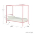 thumbnail image 2 of DHP Modern Metal Canopy Bed, 2 of 9