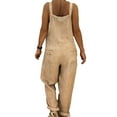 thumbnail image 6 of Clearance under 10.00 LYXSSBYX Womens Sweatpants with Pockets Plus Size Womens Casual Loose Sleeveless Overalls Suspenders With Pockets Jumpsuit, 6 of 6
