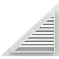 thumbnail image 4 of 36"W x 21"H Right Triangle Gable Vent - Right Side (46 5/8"W x 27 1/8"H Frame Size) 7/12 Pitch: Functional, PVC Gable Vent w/ 1" x 4" Flat Trim Frame, 4 of 14