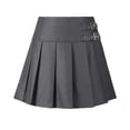 thumbnail image 5 of jiaxiM Girls Pleated Uniform Skirts with Shorts Elastic Waist Toddler Kids Cute Mini Tennis Skirt Girl Back to School Clothes, 5 of 5