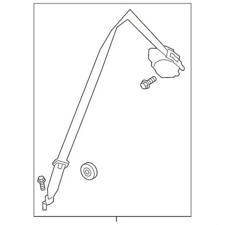 Genuine OE Volvo Seat Belt Assembly - 39825742