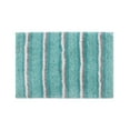 thumbnail image 2 of Home Weavers Glamour Collection Microfiber Bath Rug, Non-Slip TPR Backing, Soft Absorbent Bathroom Rug, Machine Washable, 20" x 32", Aqua, 2 of 5