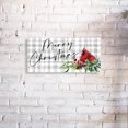 thumbnail image 6 of LifeSong Milestones Merry Christmas Cardinal Sign Checkered Wood Farmhouse Wall Decor, 6 of 6