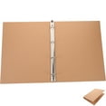thumbnail image 6 of GOOHOCHY A4 4 Ring Binder Cover in Light Brown Kraft Paper for Home Use Thin and 9.5 x 11 inches, 6 of 8
