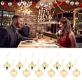 thumbnail image 1 of Decorációe para Álbol de NaviDad, 12 piezas, práctica, pequeña, de plícstico, dulce, suministro de decoración para árbol de NaviDad, Adornos Colgantes Románicos, 1 of 7