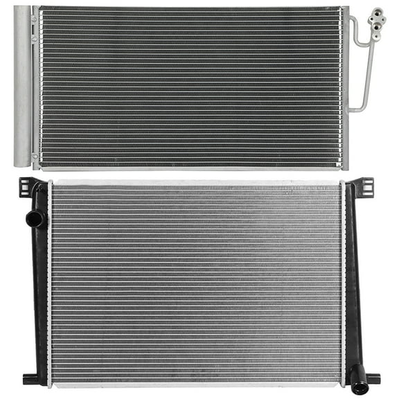 cciyu Aluminum Radiator Replacement 2007-2010 for Mini for Cooper,2011-2016 for Mini for Cooper Countryman,2013-2016 for Mini for Cooper Paceman