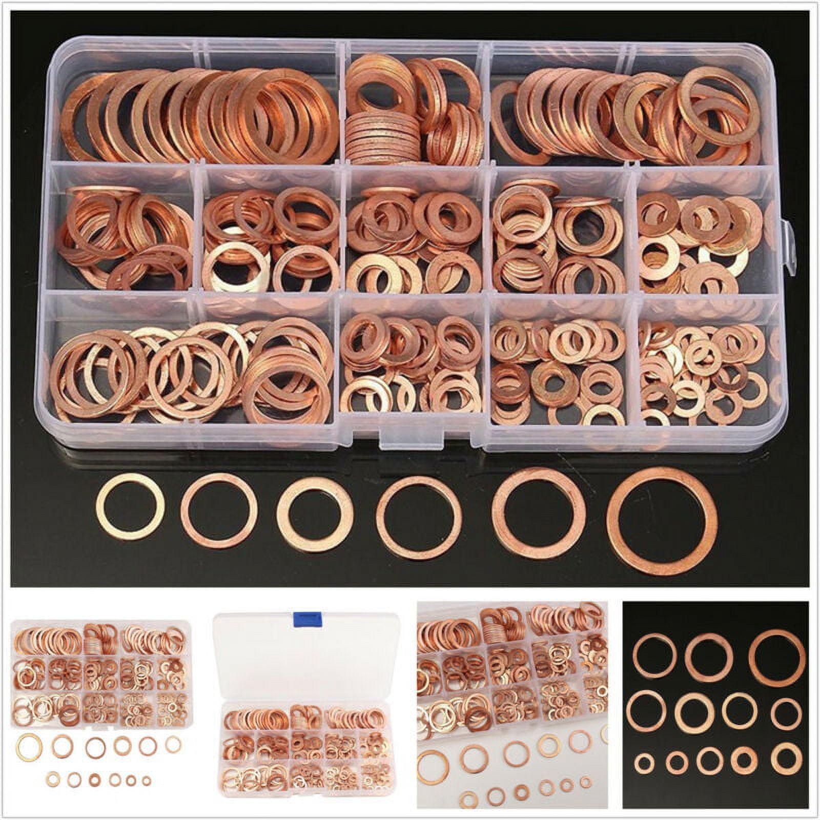 Phyun 280x Engine Oil Drain Plug Copper Crush Washer Plug Seal Ring Gasket 12 Sizes US