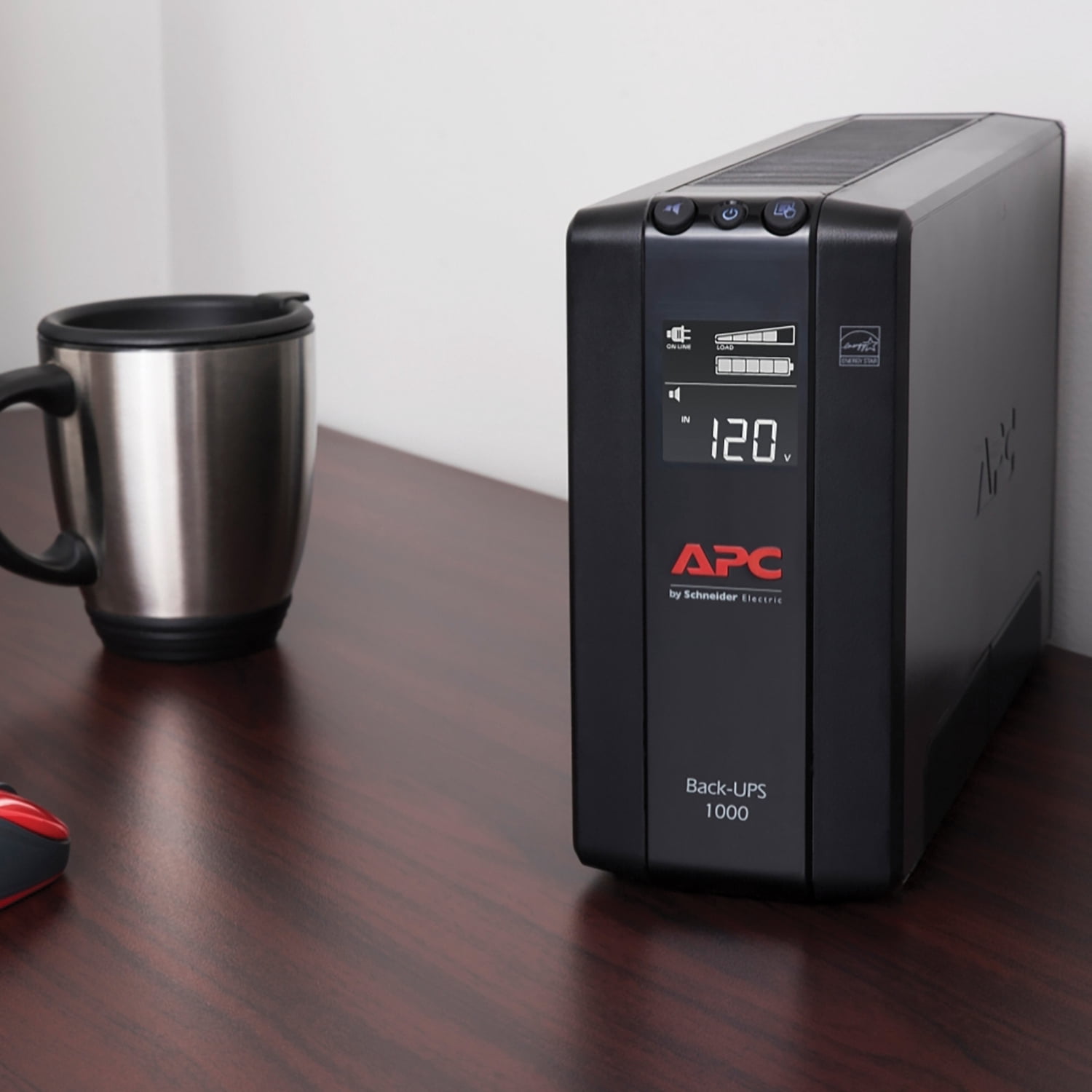APC 1000VA UPS Battery Backup & Surge Protector with AVR LCD UPS Back UPS Pro Series, BX1000M