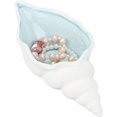 thumbnail image 2 of WEBEEDY Shell Shape Porcelain Jewelry Plate Storage Tray for Rings Necklaces Earring Sky Blue 176x80x52mm Inner Diameter: 109x73mm, 2 of 6
